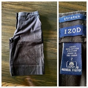 IZOD Athletic Golf Bermuda Stretch Shorts